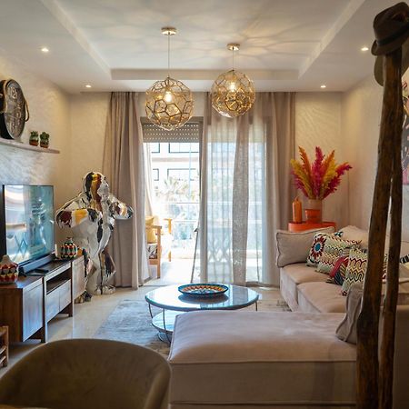 Magnifique Appartement Moderne De 2 Chambres Avec Piscine A 10 Min Du Centre De Marrakech Marrakesh Eksteriør billede
