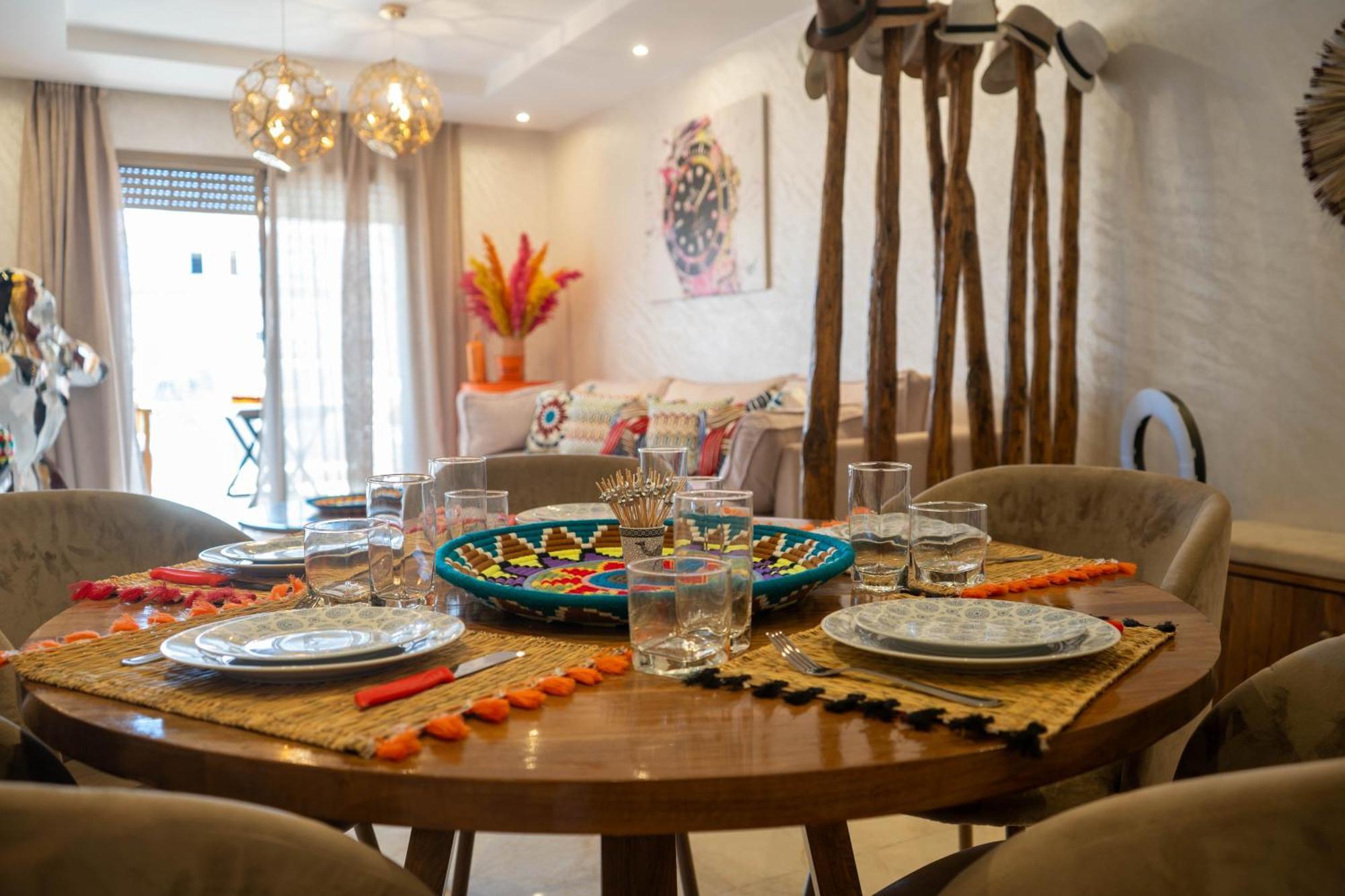 Magnifique Appartement Moderne De 2 Chambres Avec Piscine A 10 Min Du Centre De Marrakech Marrakesh Eksteriør billede